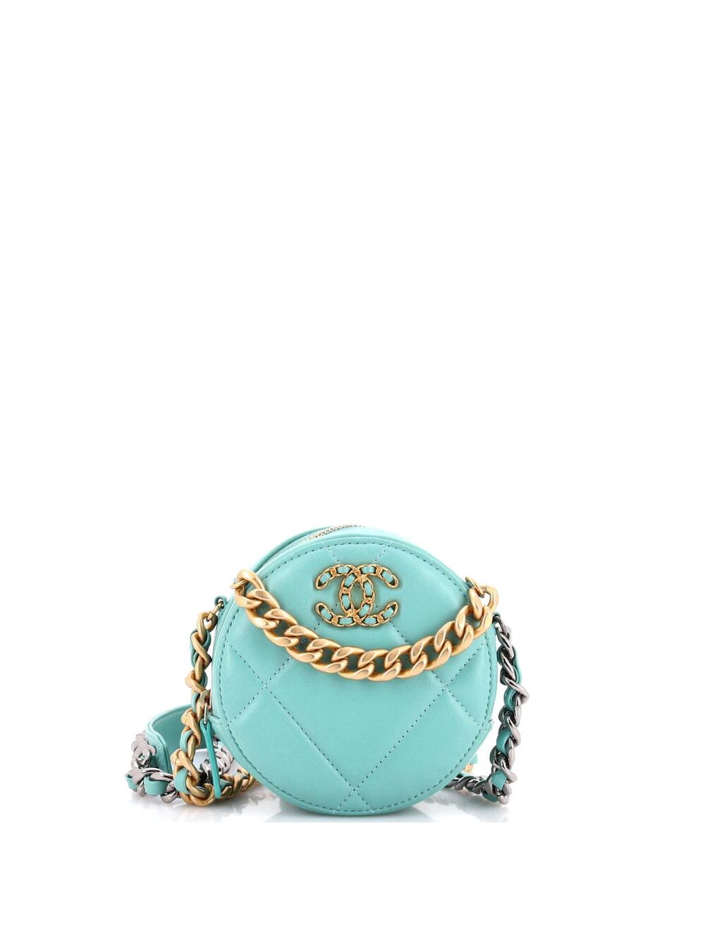 Chanel 19 Round Clutch With Chain #281932C26B